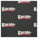 Karate Martial Arts Abstract Swish Fabric