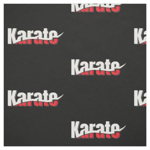 Karate Martial Arts Abstract Swish Fabric