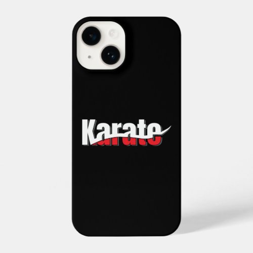Karate Martial Arts Abstract Swish iPhone 14 Case