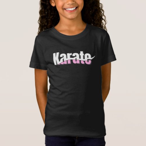 Karate Martial Arts Abstract Swish T_Shirt