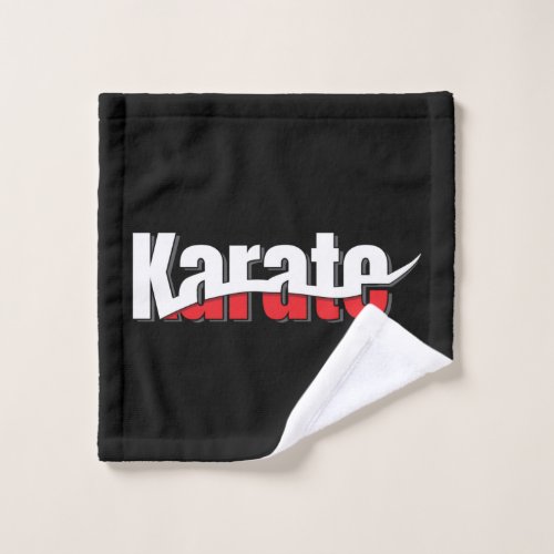 Karate Martial Arts Abstract Swish Wash Cloth