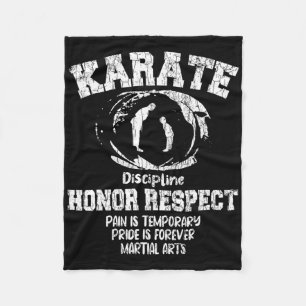 Karate Martial Arts Definition Funny Black Belt Gr Fleece Blanket