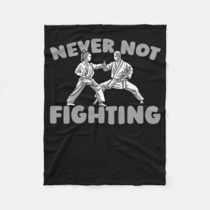 Karate Martial Arts Fighter - Karate 1 Fleece Blanket