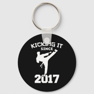Karate Martial Arts Kicking It Since Funny Kid Bir Keychain