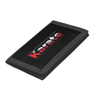 Karate Martial Arts Red Trifold Wallet