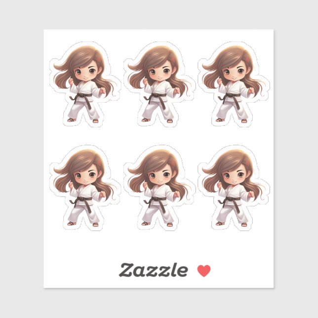 Karate Martial Arts Sticker (Sheet)