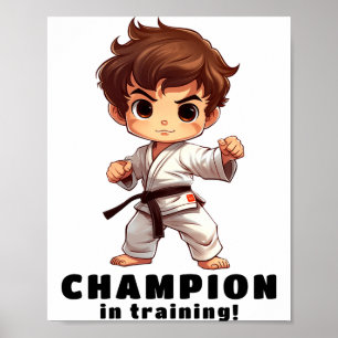 Karate Martial Arts T Shirt Poster
