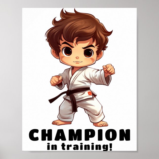 Karate Martial Arts T Shirt  Poster (Front)