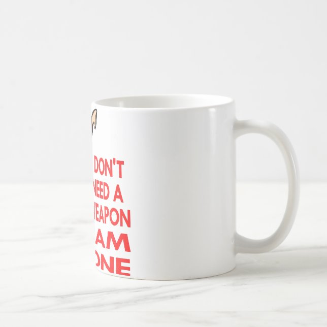 Karate, MMA, I AM A Weapon Coffee Mug (Right)