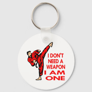 Karate, MMA, I AM A Weapon Keychain
