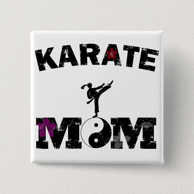 Karate MOM Button (Front)