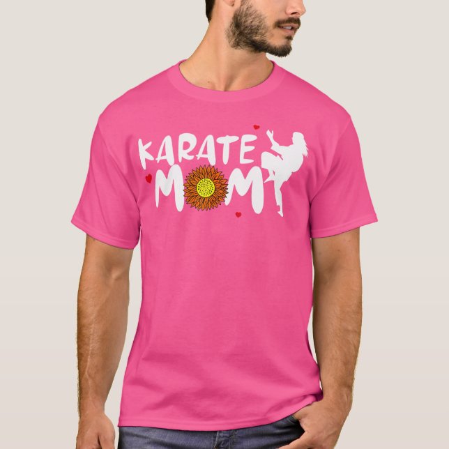 Karate Mom For Women Cute Karate T-Shirt (Front)