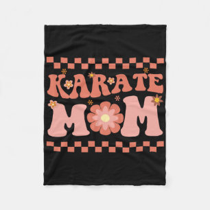 Karate Mom Karate Player Martial Art Lover Karate Fleece Blanket