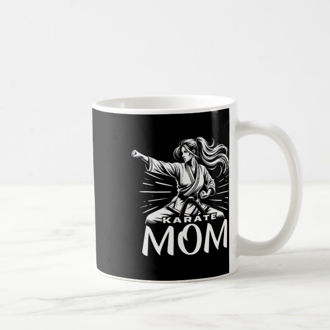 Karate Mom Martial Arts Mother Family Bonding  Coffee Mug (Right)