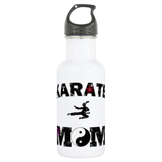 Karate MOM Stainless Steel Water Bottle (Front)