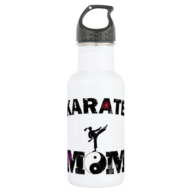 Karate MOM Stainless Steel Water Bottle (Front)