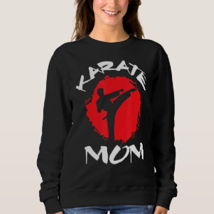 Karate Mom Vintage Martial Self And Defense Mother Sweatshirt