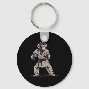 Karate Monkey Kickboxing Judo Jiu-jitsu Mma Martia Keychain