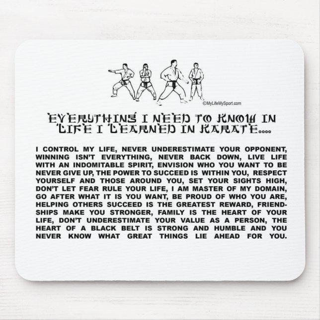 KARATE MOUSE PAD (Front)