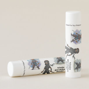Karate Ninja Boy's Birthday Bash Lip Balm