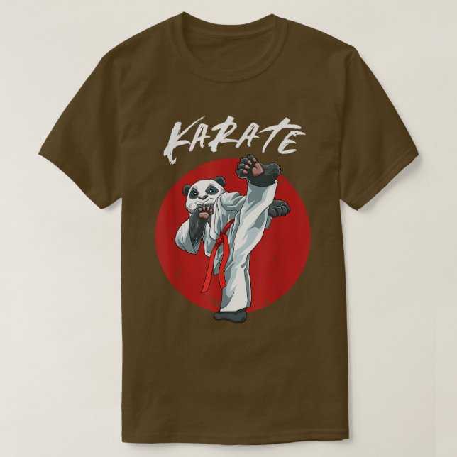 Karate Panda - Karate Japanese MMA Fighting  T-Shirt (Design Front)