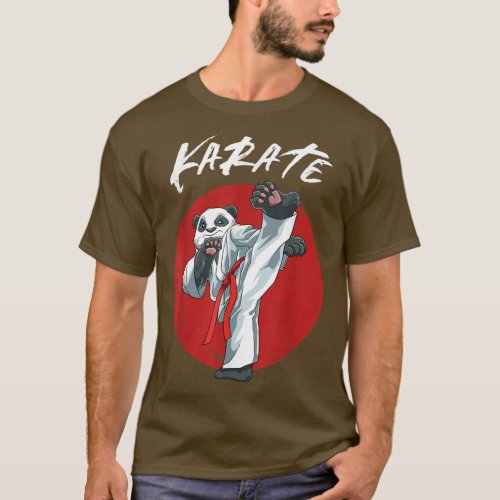 Karate Panda _ Karate Japanese MMA Fighting  T_Shirt