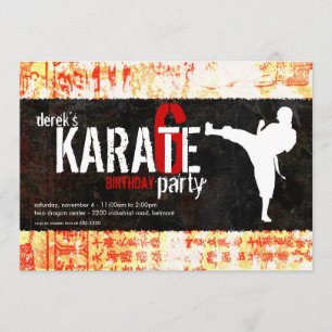 Karate Party Invitation