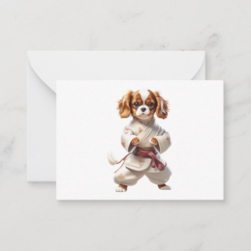 Karate Paws A Martial Arts Master Note Card