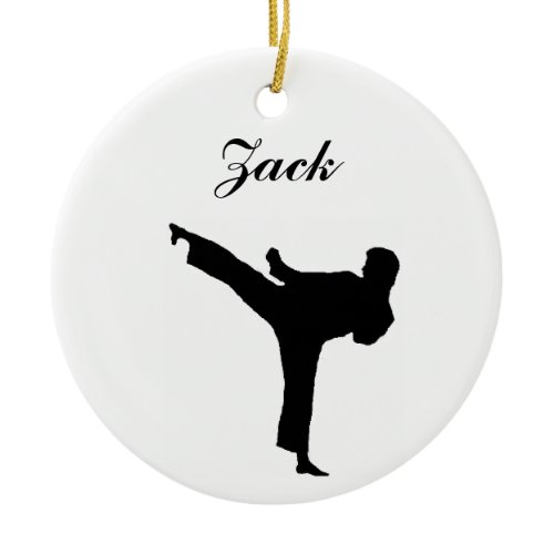 Karate Personalized Christmas Ornament