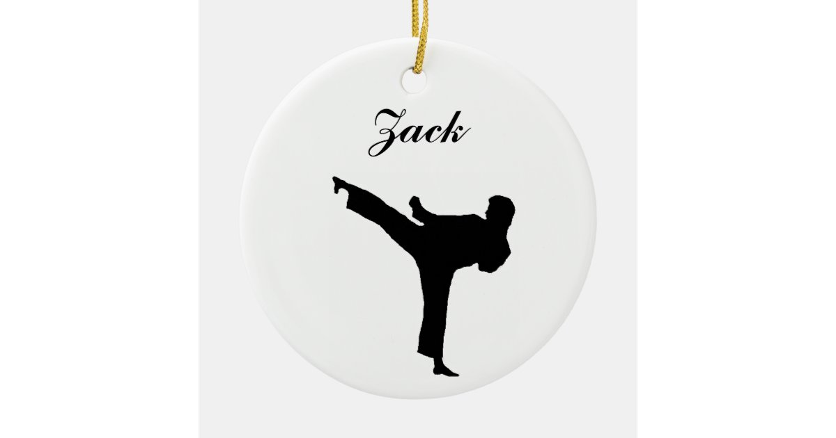 Karate Personalized Christmas Ornament