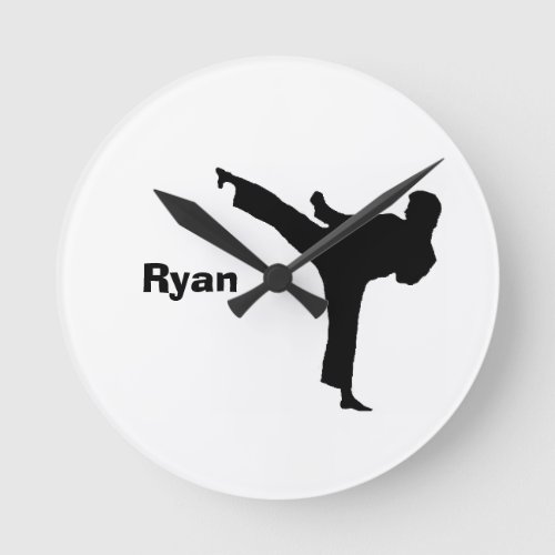 Karate Personalized Clock