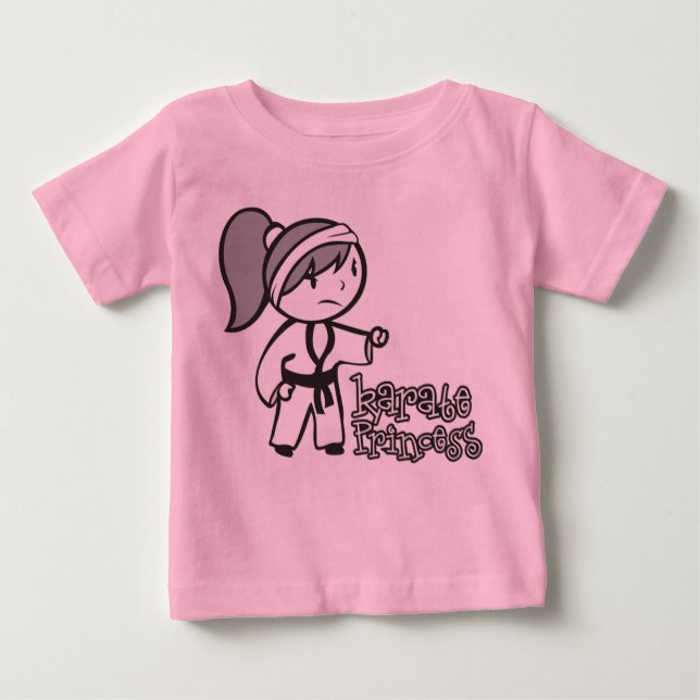 Karate Princess Baby T-Shirt (Front)