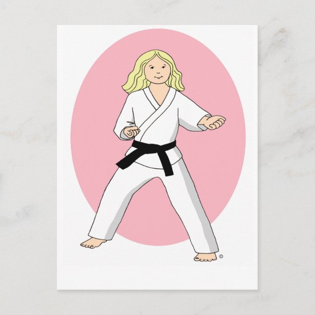 Karate Princess Postcard (Front)