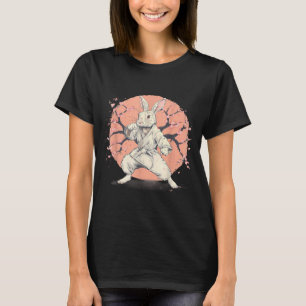 Karate Rabbit Motif Taekwondo Jiu-Jitsu MMA Cute T-Shirt