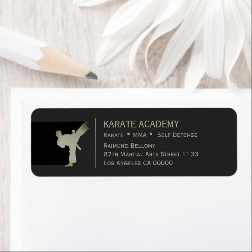 Karate Return Address Labels 