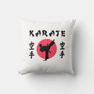Karate Rising Sun Throw Pillow