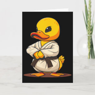 Karate Rubber Duck Motif Taekwondo Jiu-jitsu Mma K Card