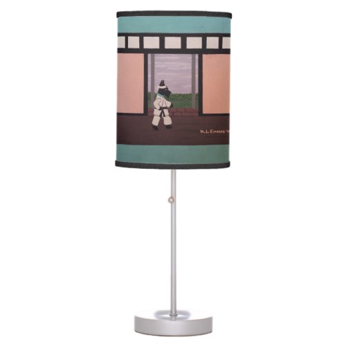 KARATE SCOTTIE TABLE LAMP