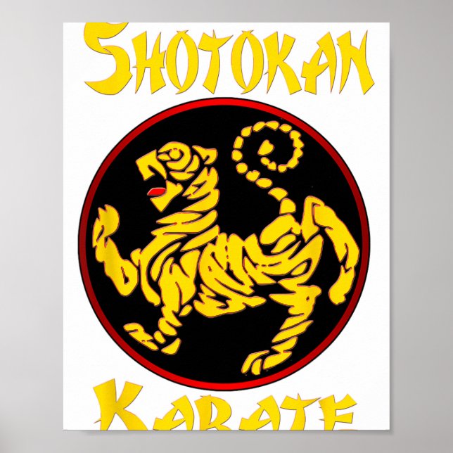 Karate Shotokan Tiger Martial Arts  Poster (Front)