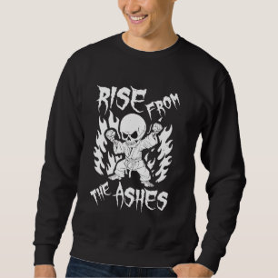 Karate Skeleton - Fighter Martial Arts Karate Sweatshirt