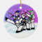 Karate Snowmen with Weapons Ornament Round