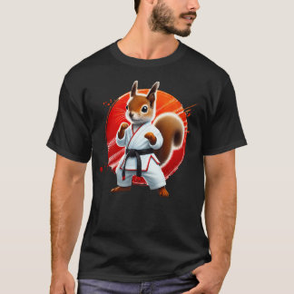 Karate Squirrel Martial Arts Fighter Judo T-Shirt