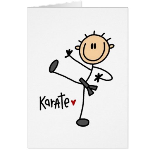 Karate Stick Figure Cards (Front)