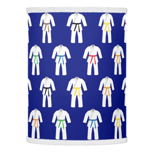 Karate Suits Martial Arts Themed Lamp Shade (Left)