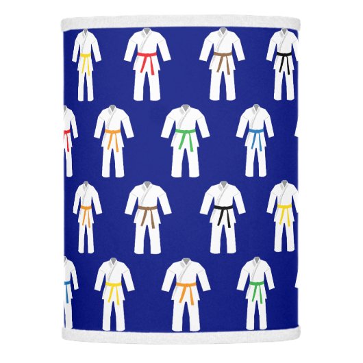 Karate Suits Martial Arts Themed Lamp Shade (Front)
