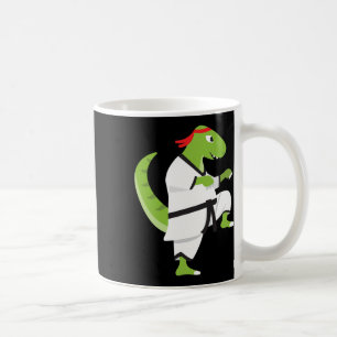 Karate T-rex Cool Cute Dinosaur Fighter Halloween Coffee Mug