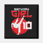 Karate Taekwondo 10 Years Old Birthday Martial Art Magnet