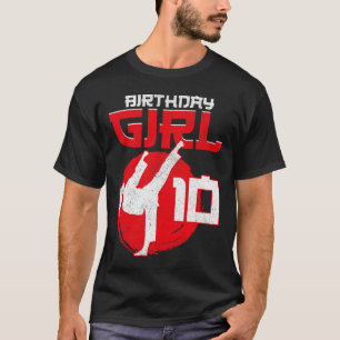 Karate Taekwondo 10 Years Old Birthday Martial Art T-Shirt