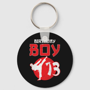 Karate Taekwondo 13 Years Old Birthday Martial Art Keychain