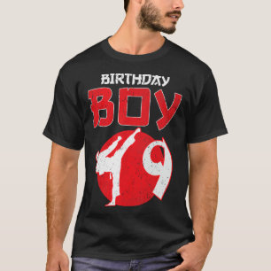 Karate Taekwondo 9 Years Old Birthday Martial Arts T-Shirt